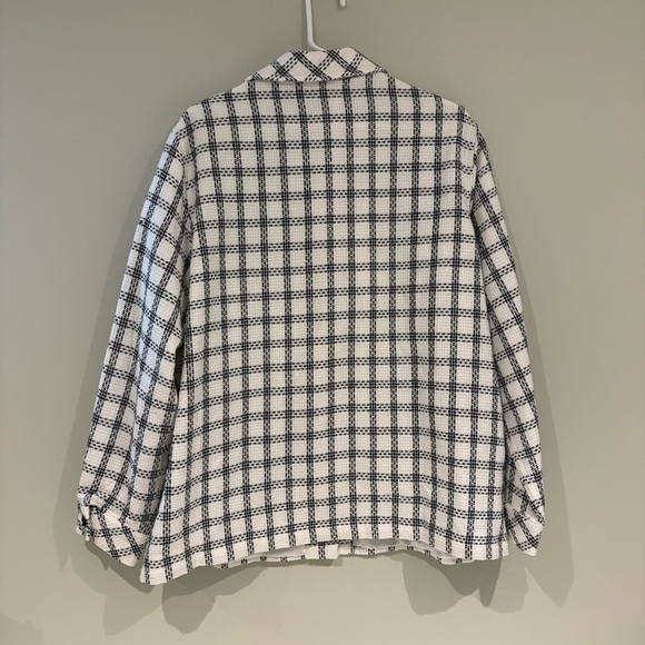 Alia Monochrome Checkered Spring Jacket 18Wide - Picture 2 of 5